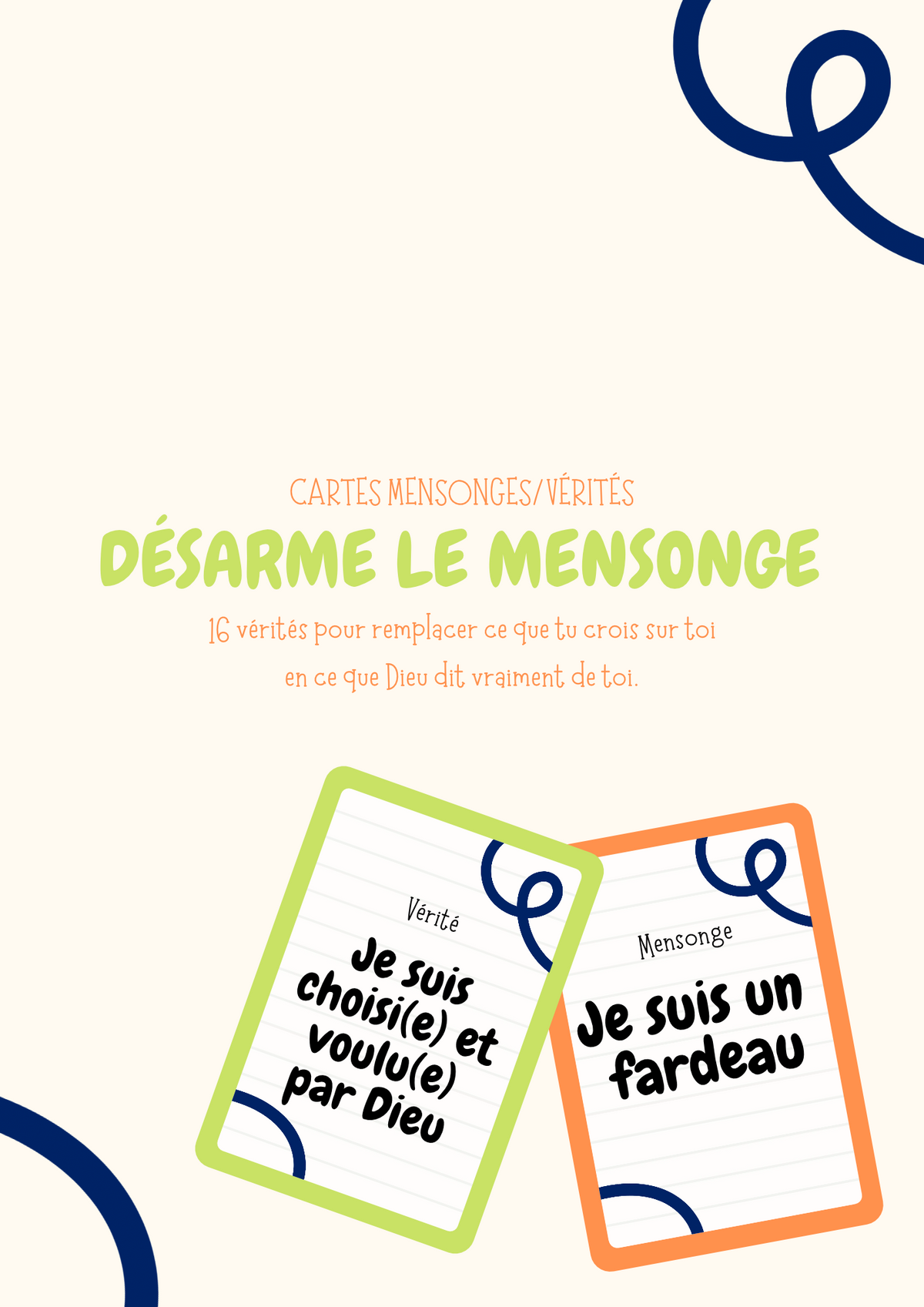 CARTES 16 MENSONGES/VÉRITÉS